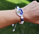 Náramok Nevädza, Jadeit a Lapis Lazuli - voliteľné zapínanie