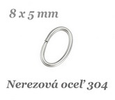 Uzavretý spoj.oválik 8x5x0,8mm