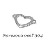 Medzikus srdce - nerez. oceľ 304