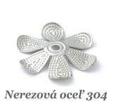 Kaplík kvet 17mm - nerez. oceľ 304